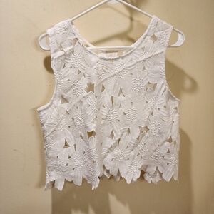 Caution to the Wind White blouse size M